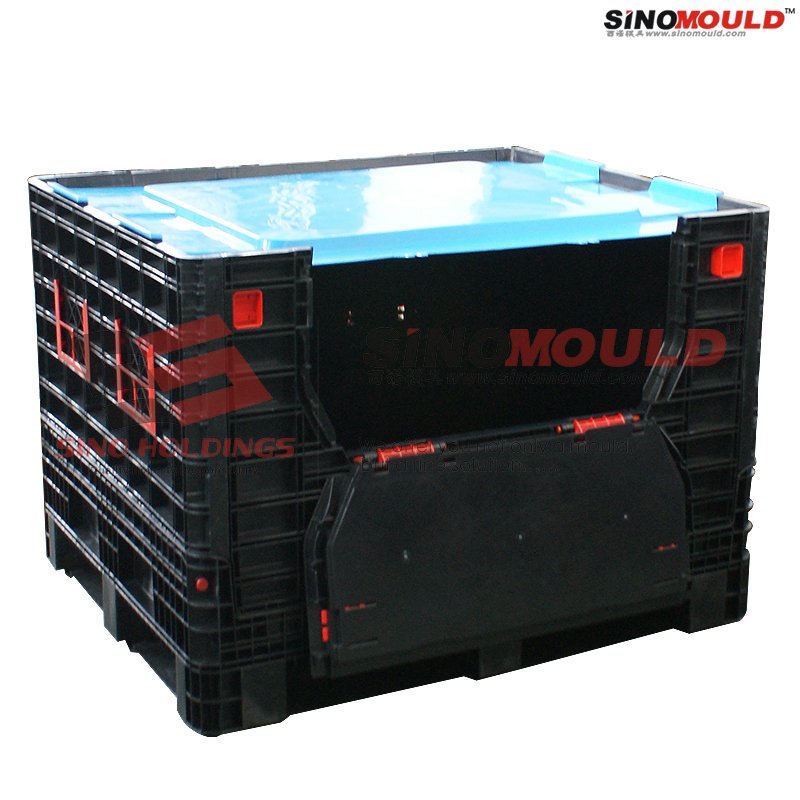 Pallet size large foldable container
