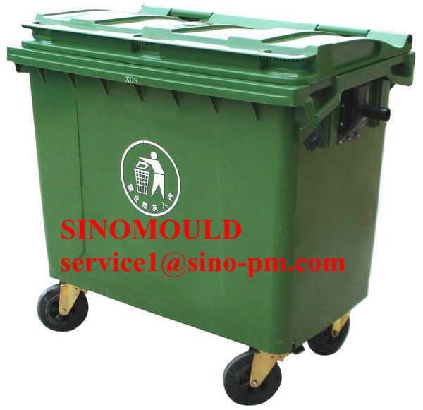 Large plastic garbage bin mould from Sino Mould