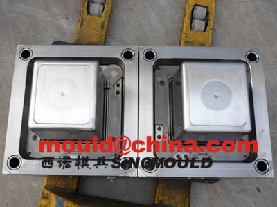 box mould 2 cavities with PP transparent injection molding 1