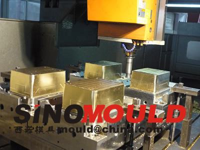 crate mould 4 cavities machining_3